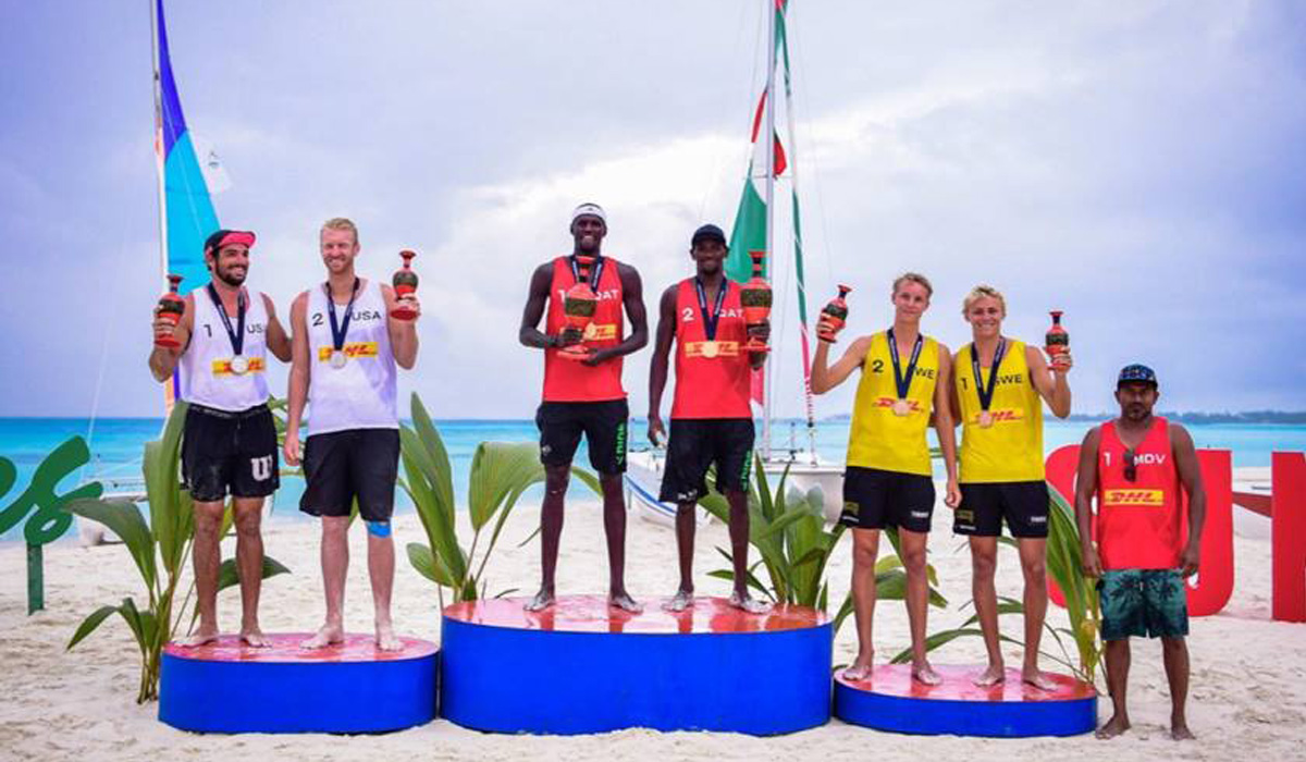 Qatari beach volleyball team